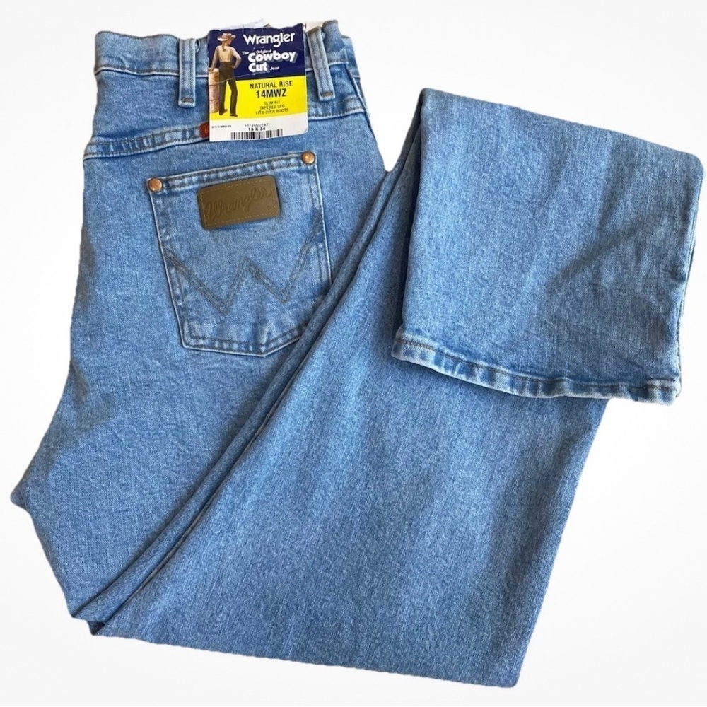 Wrangler Size 13x34 The Cowboy Cut Slim Light Wash Jean. New With Tags.